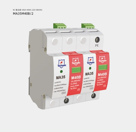 Type 1 + 2 /Class B+C  Surge Protection Devices Compound type (MOV+GDT Technology)